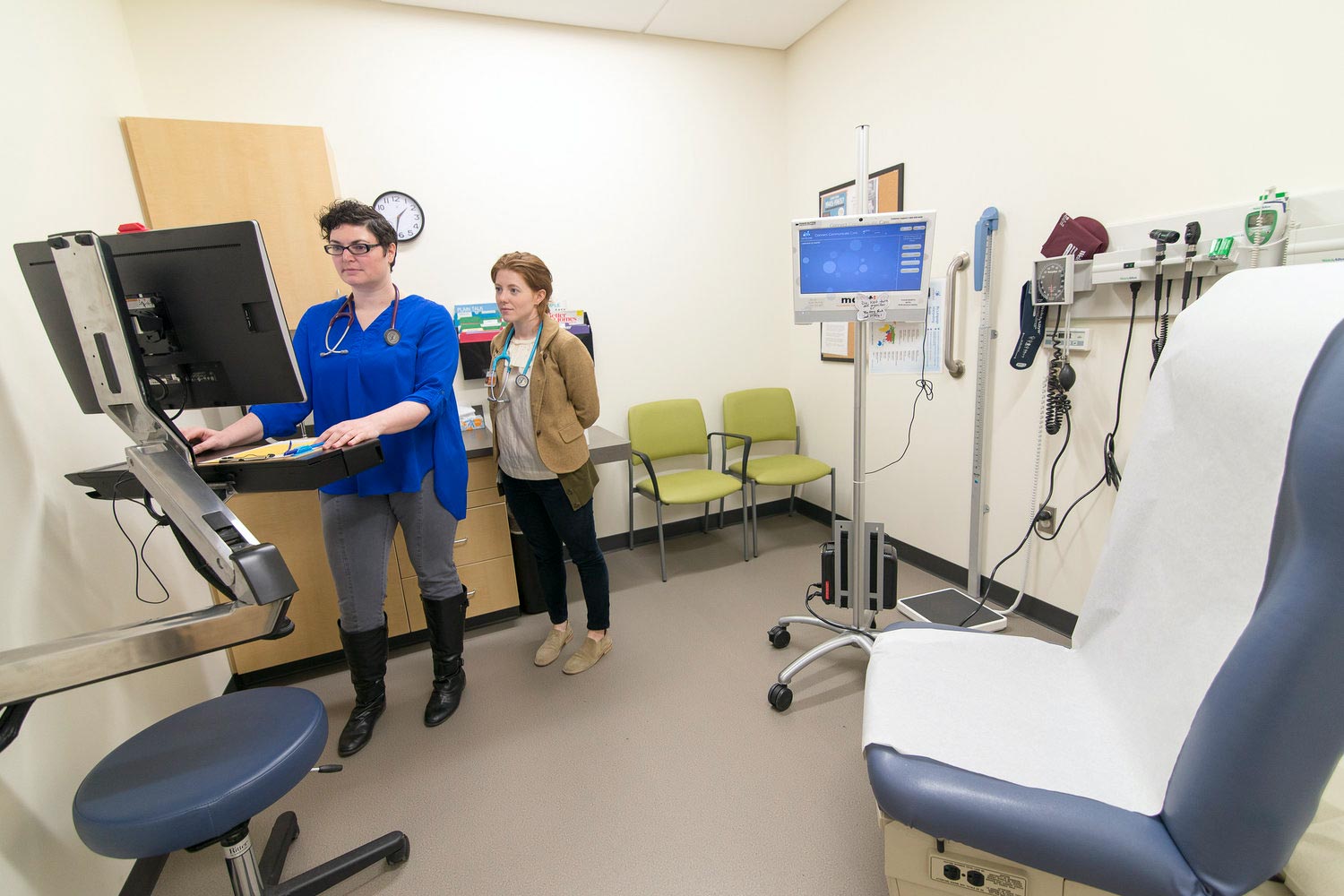 Patient room of the Spokane Teaching Health Clinic